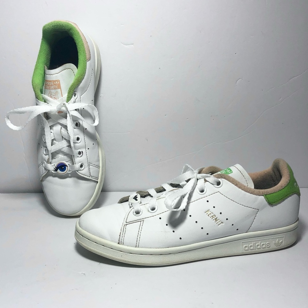 Adidas Disney x Stan Smith Miss Piggy & Kermit Muppets Themed‎ Shoes Women's 5